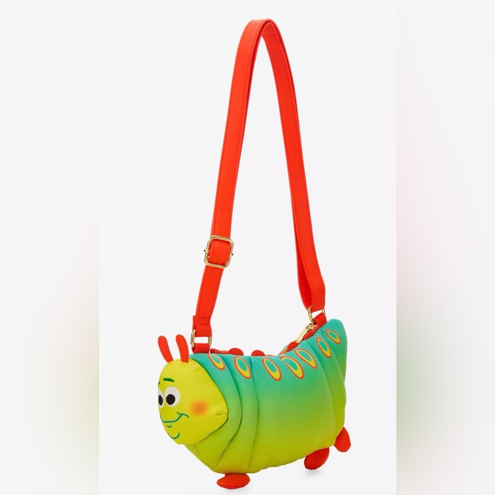 BNWT Loungefly Disney Pixar A Bug's Life Heimlich Figural Crossbody Bag